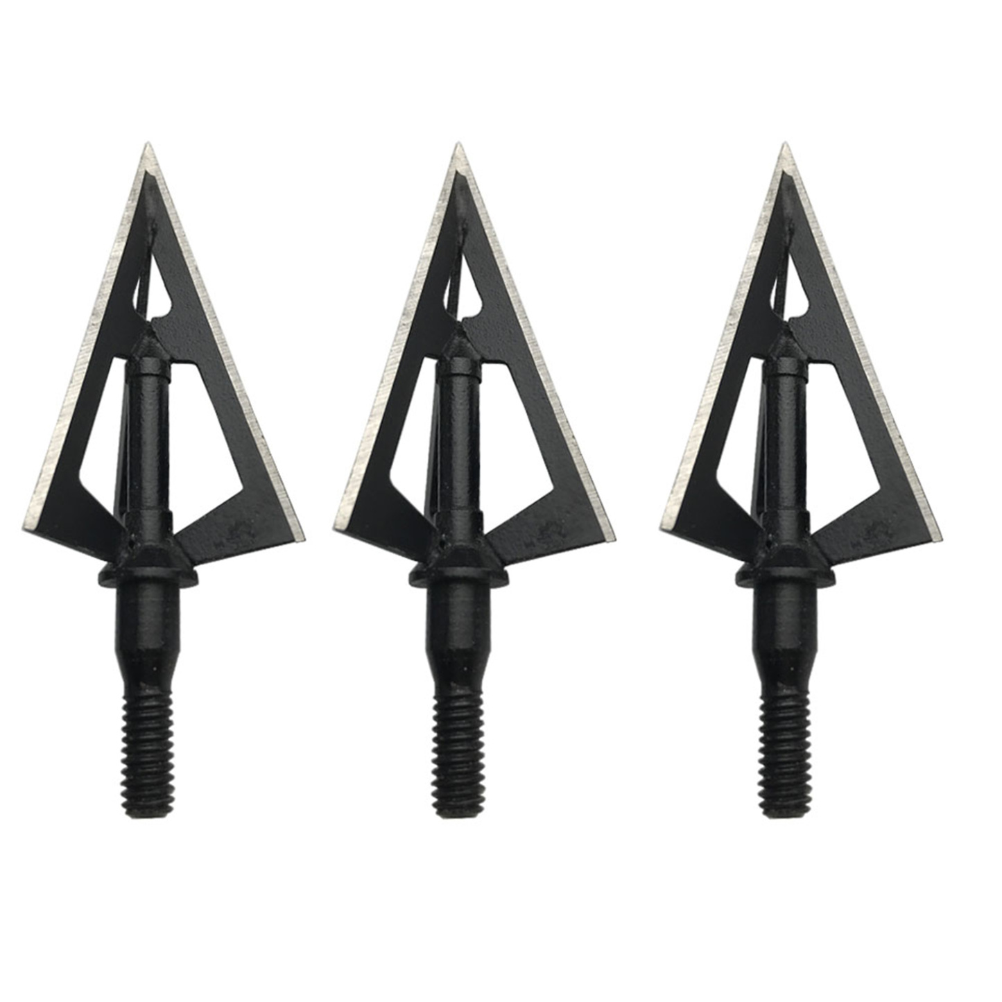 Archery 3-Blade Hunting Broadheads 100 Grain Fixed Blade Arrow Tips