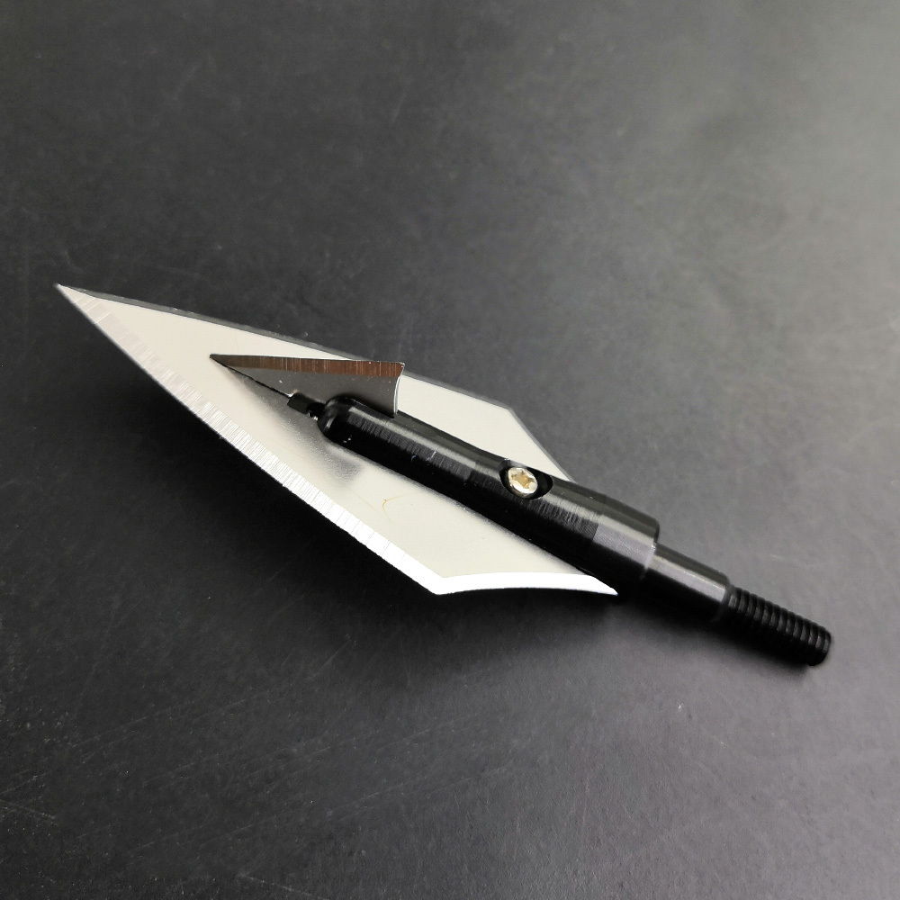 160 Grain Non-Vented Hunting Broadheads 12pcs, One-Piece Machined