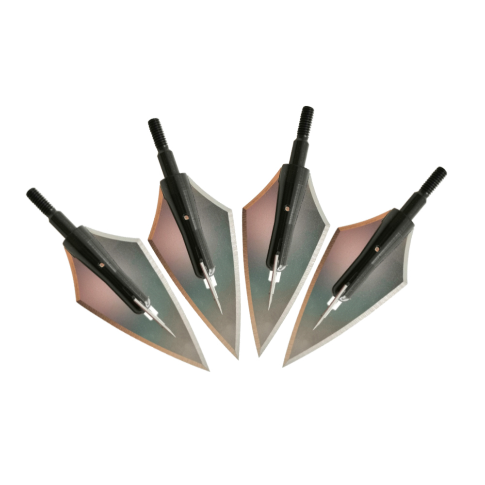 160 Grain Non-Vented Hunting Broadheads 12pcs, One-Piece Machined
