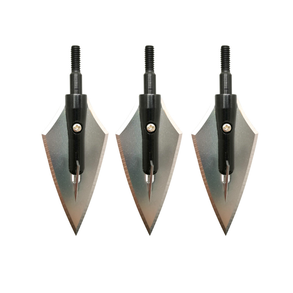160 Grain Non-Vented Hunting Broadheads 12pcs, One-Piece Machined