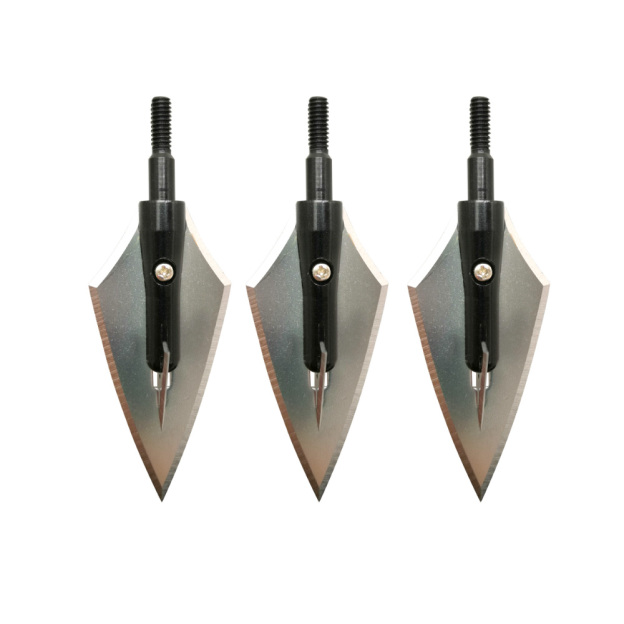 160 Grain Non-Vented Hunting Broadheads 12pcs, One-Piece Machined