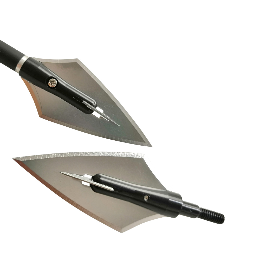 160 Grain Non-Vented Hunting Broadheads 12pcs, One-Piece Machined