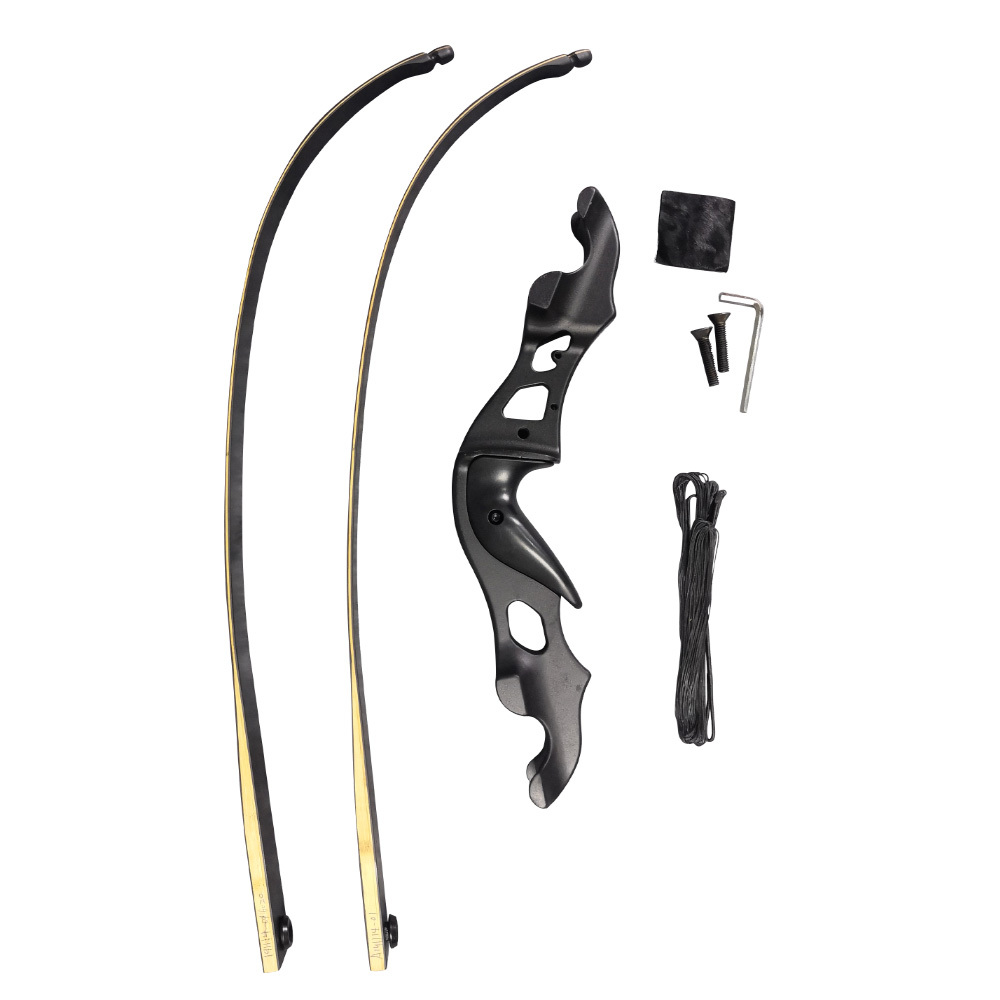Black Hunter Takedown Recurve Bow Kit 60" Beginner Hunting