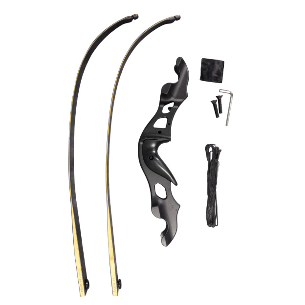 Black Hunter Takedown Recurve Bow Kit 60" Beginner Hunting
