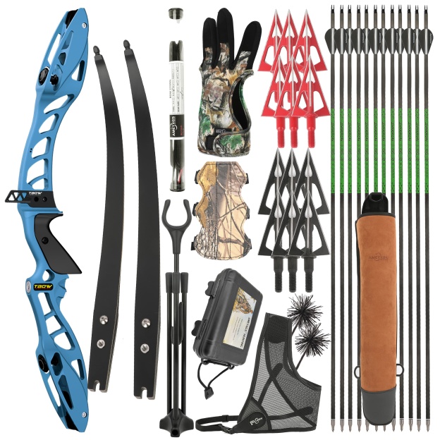 JUNIXNG H10 Hunting Recurve Bow Takedown Bow Set 25-50LBS