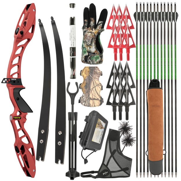 JUNIXNG H10 Hunting Recurve Bow Takedown Bow Set 25-50LBS