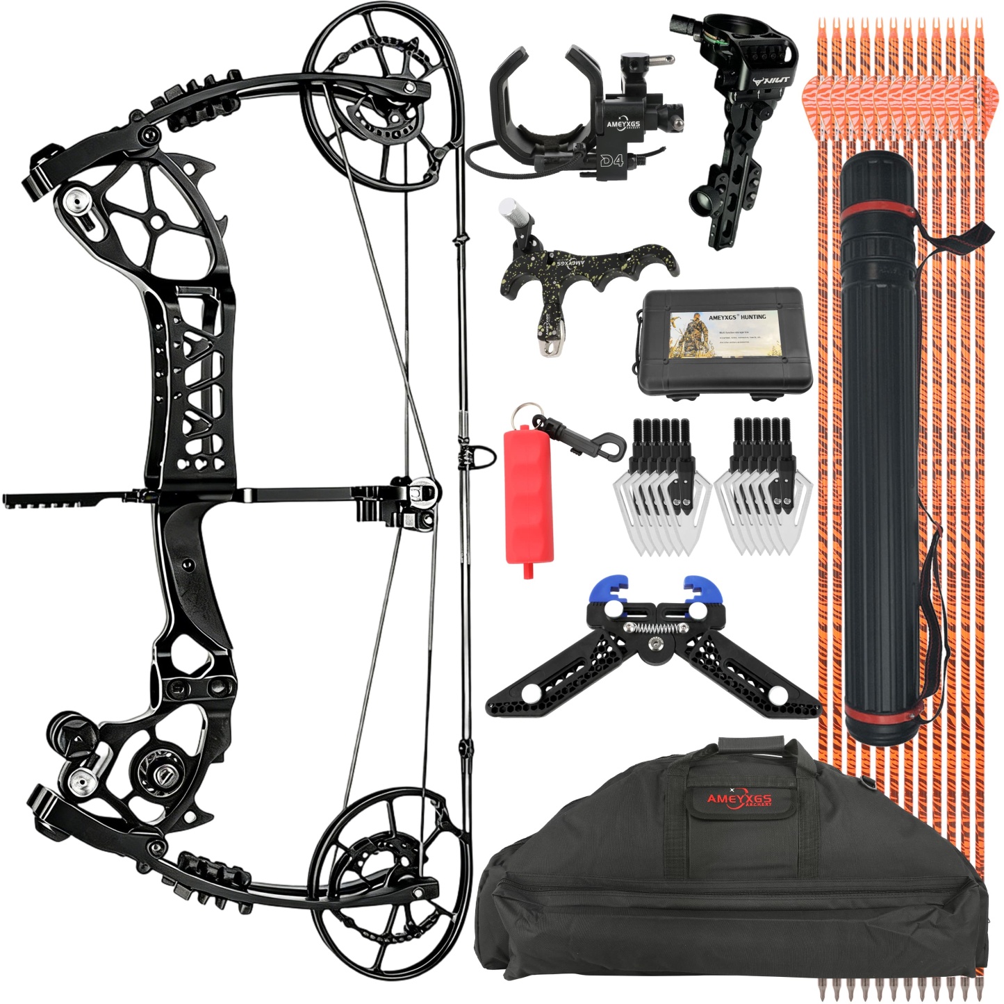 JUNXING Compound Bow 30-70lbs Archery Target Kit Shooting