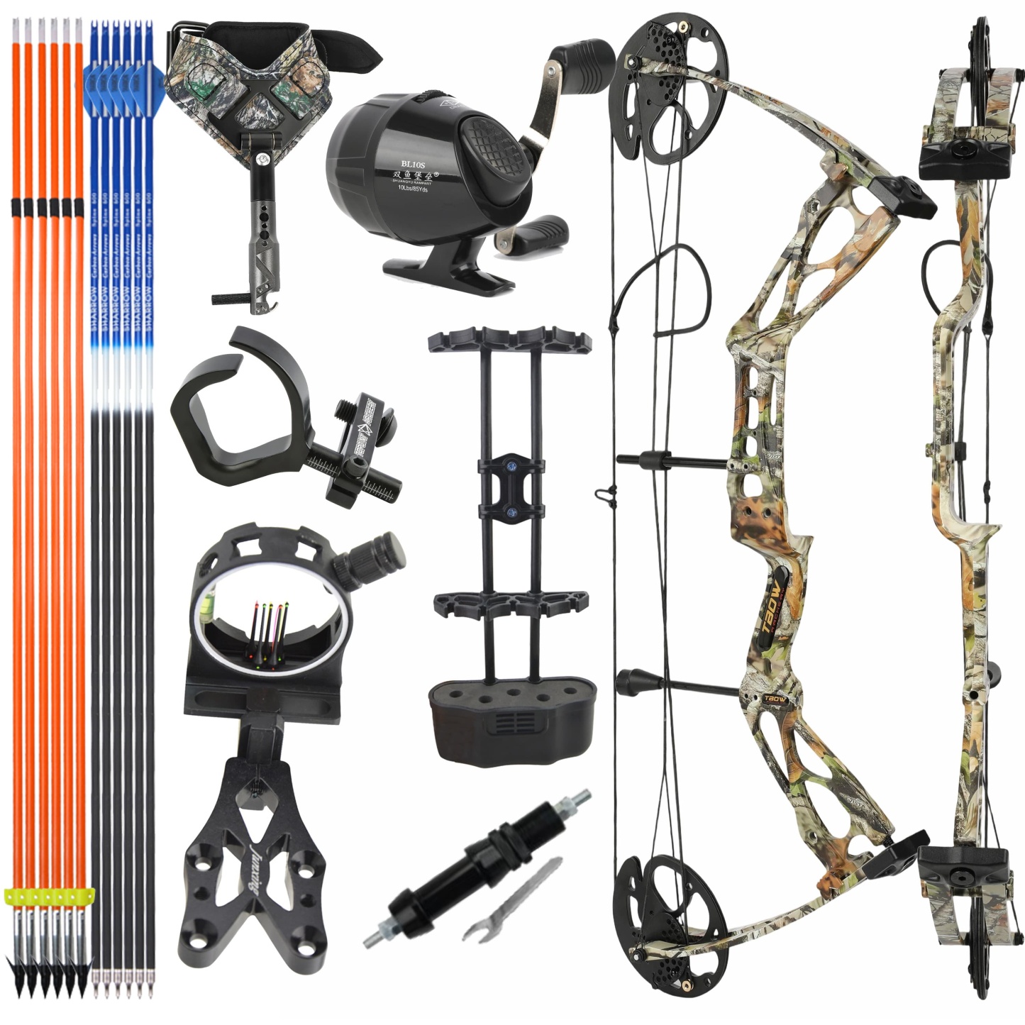 JUNXING M133 Compound Bow  0-70lbs Hunting Archery 