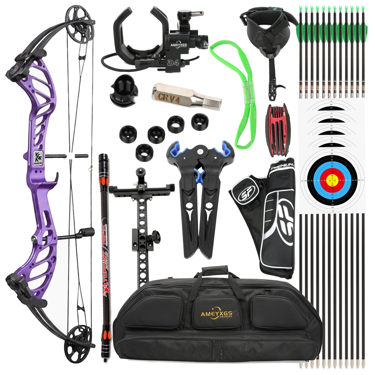 LWANO Hunting Compound Bow Set for Adults and Teens 15-30lbs