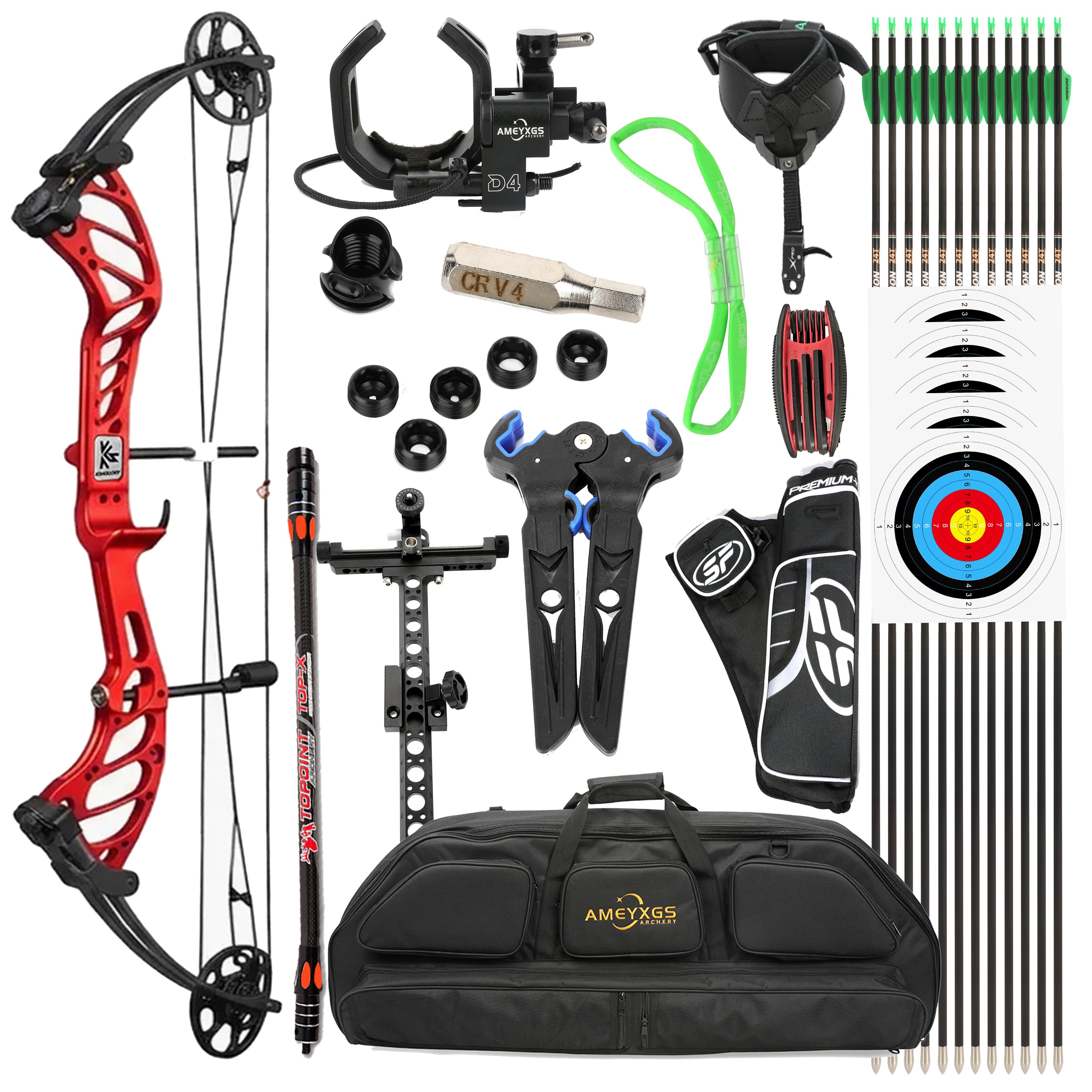 LWANO Hunting Compound Bow Set for Adults and Teens 15-30lbs