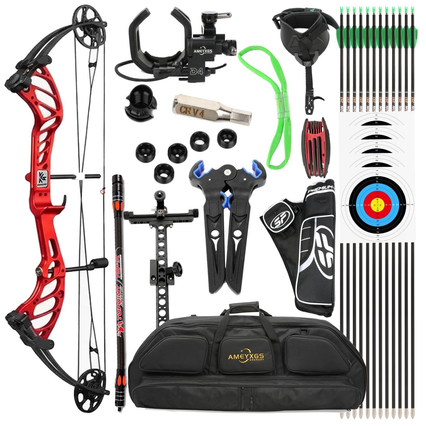 LWANO Hunting Compound Bow Set for Adults and Teens 15-30lbs