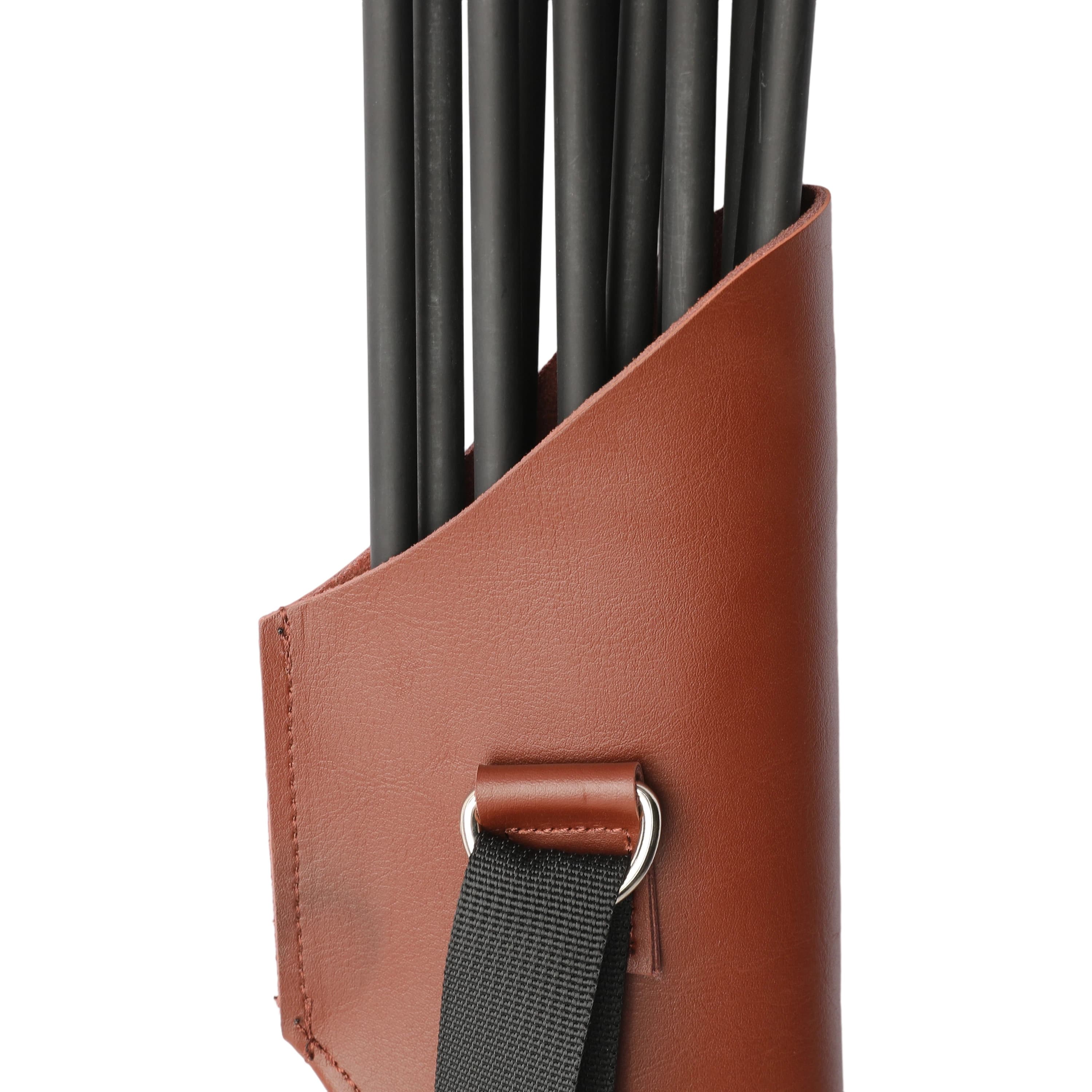 Leather Archery Quiver 15+Arrow Hunting & Target 