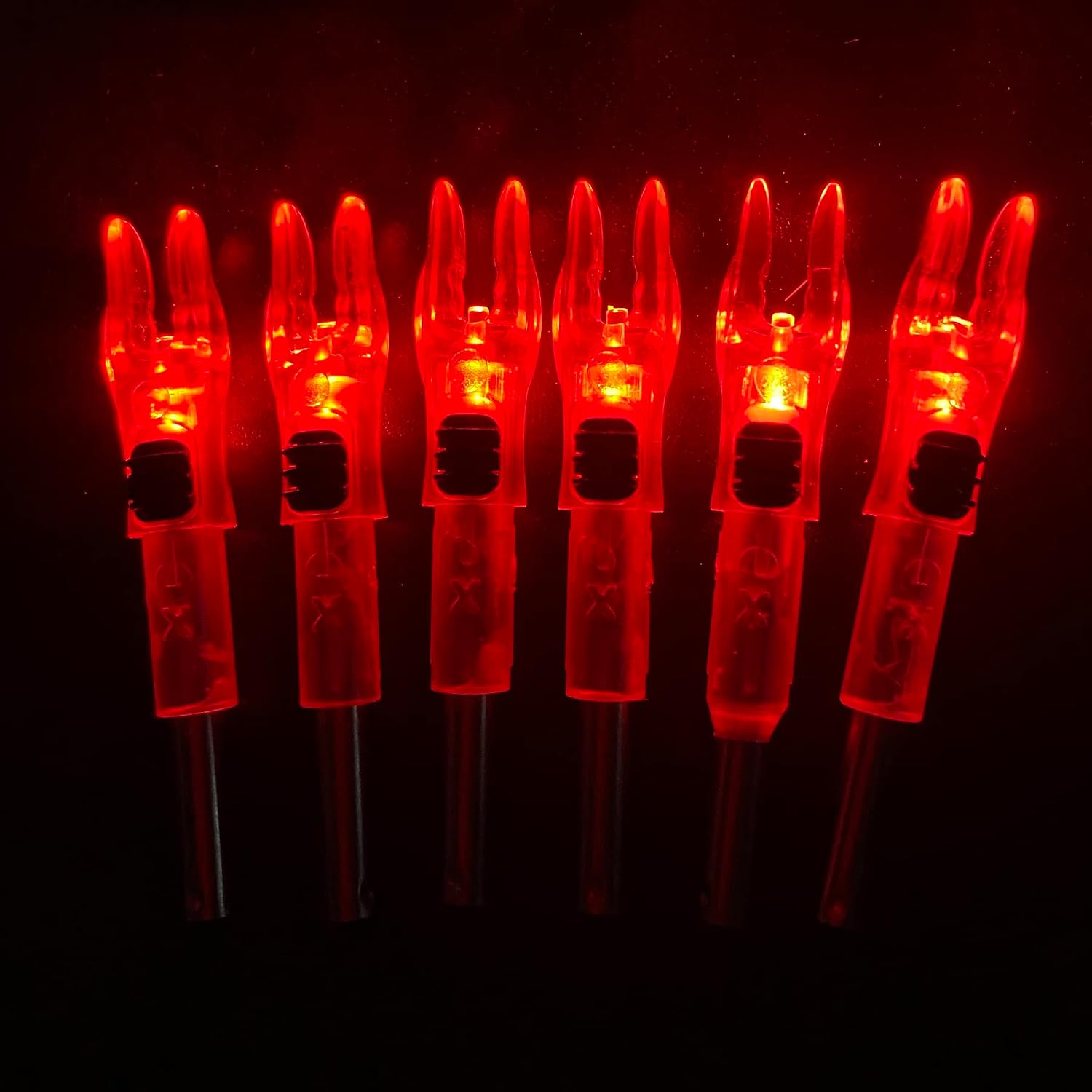 Lighted Nocks for Arrows LED Arrow Nock X/5.2 with Bushings 6PCS