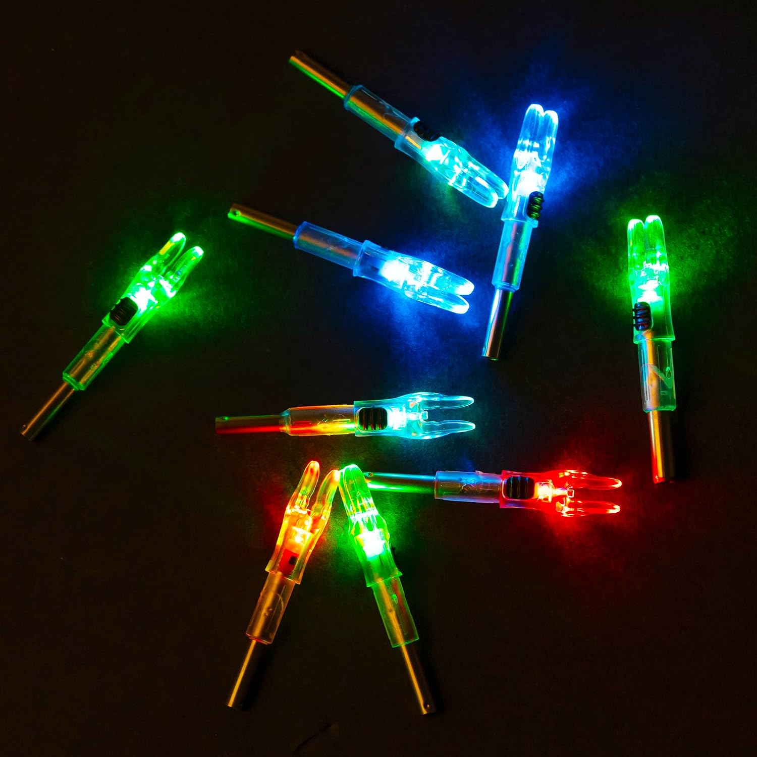 Lighted Nocks for Arrows LED Arrow Nock X/5.2 with Bushings 6PCS