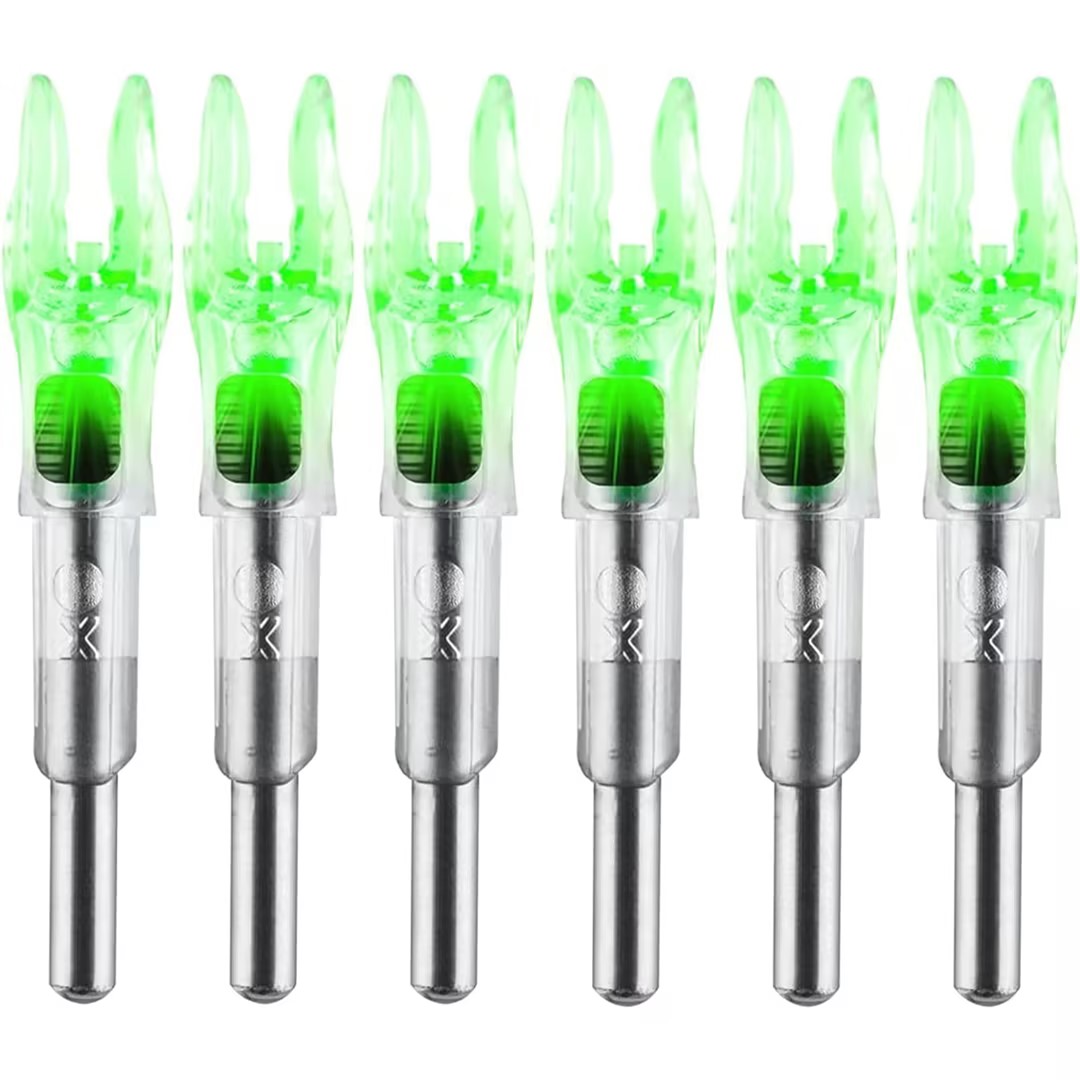 Lighted Nocks for Arrows LED Arrow Nock X/5.2 with Bushings 6PCS