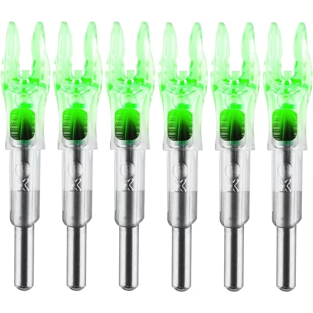 Lighted Nocks for Arrows LED Arrow Nock X/5.2 with Bushings 6PCS
