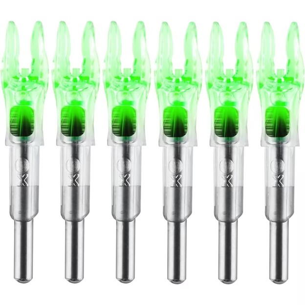 Lighted Nocks for Arrows LED Arrow Nock X/5.2 with Bushings 6PCS