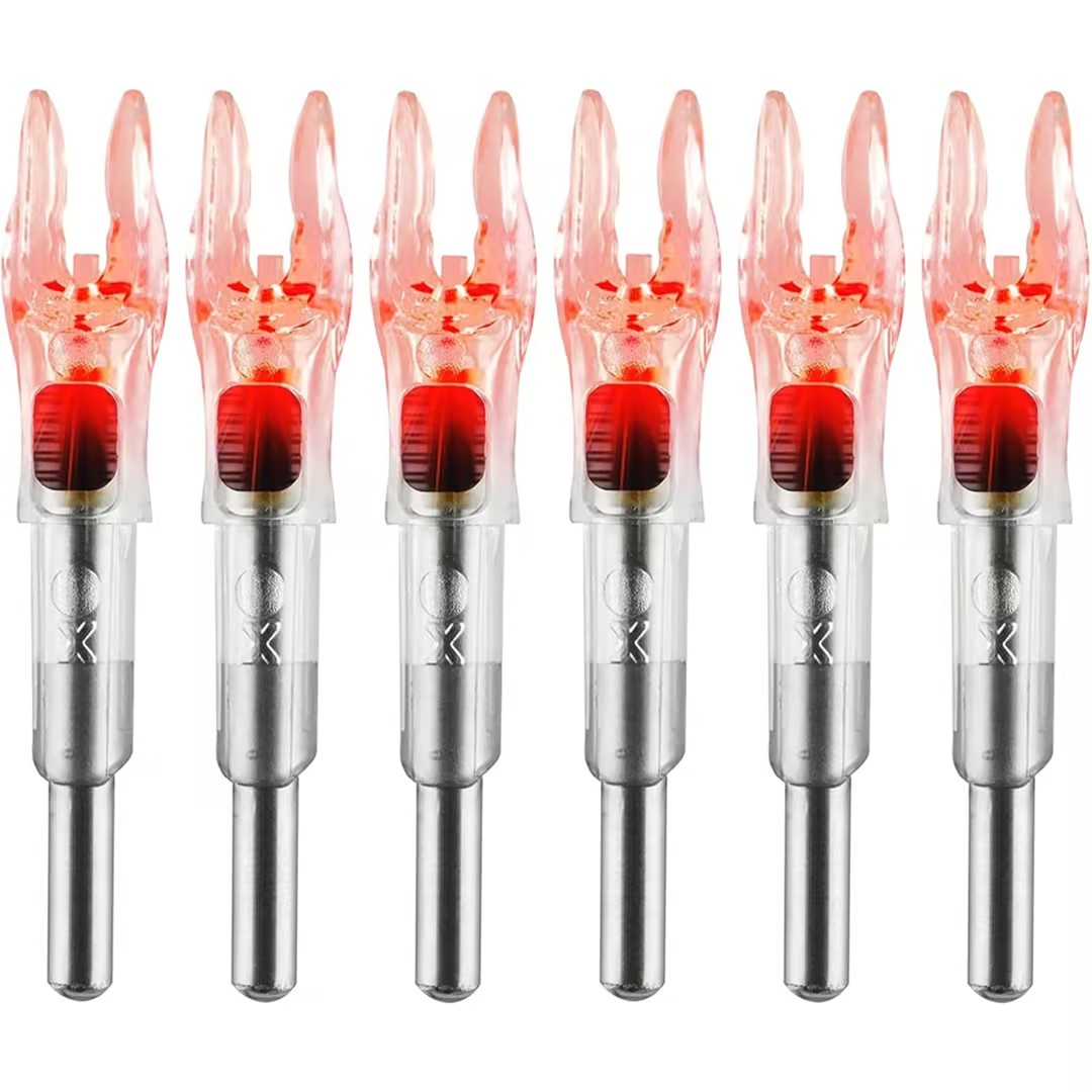 Lighted Nocks for Arrows LED Arrow Nock X/5.2 with Bushings 6PCS