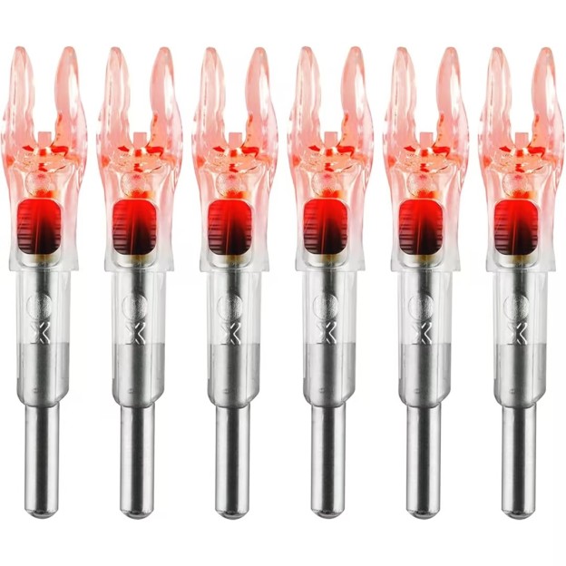 Lighted Nocks for Arrows LED Arrow Nock X/5.2 with Bushings 6PCS