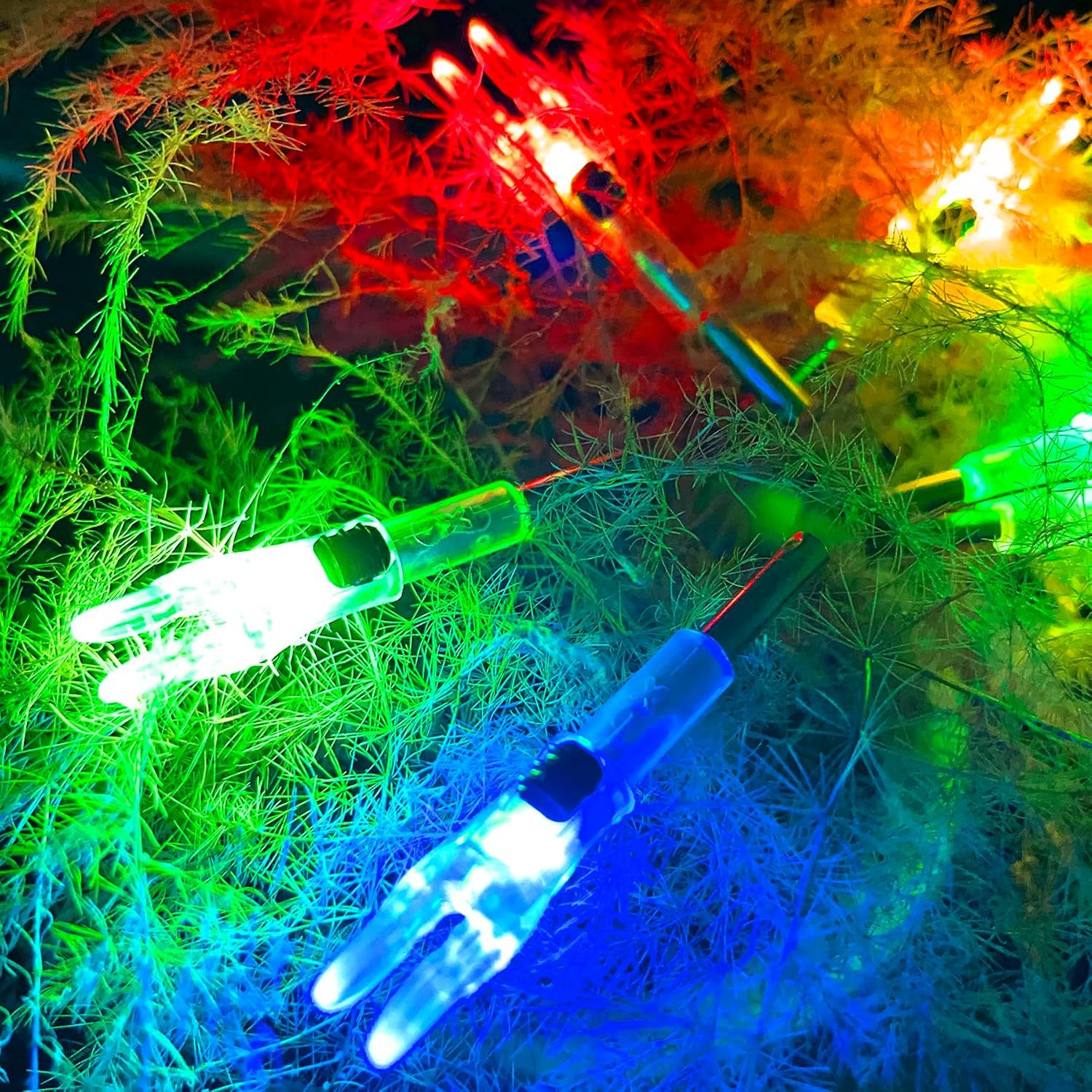 Lighted Nocks for Arrows LED Arrow Nock X/5.2 with Bushings 6PCS