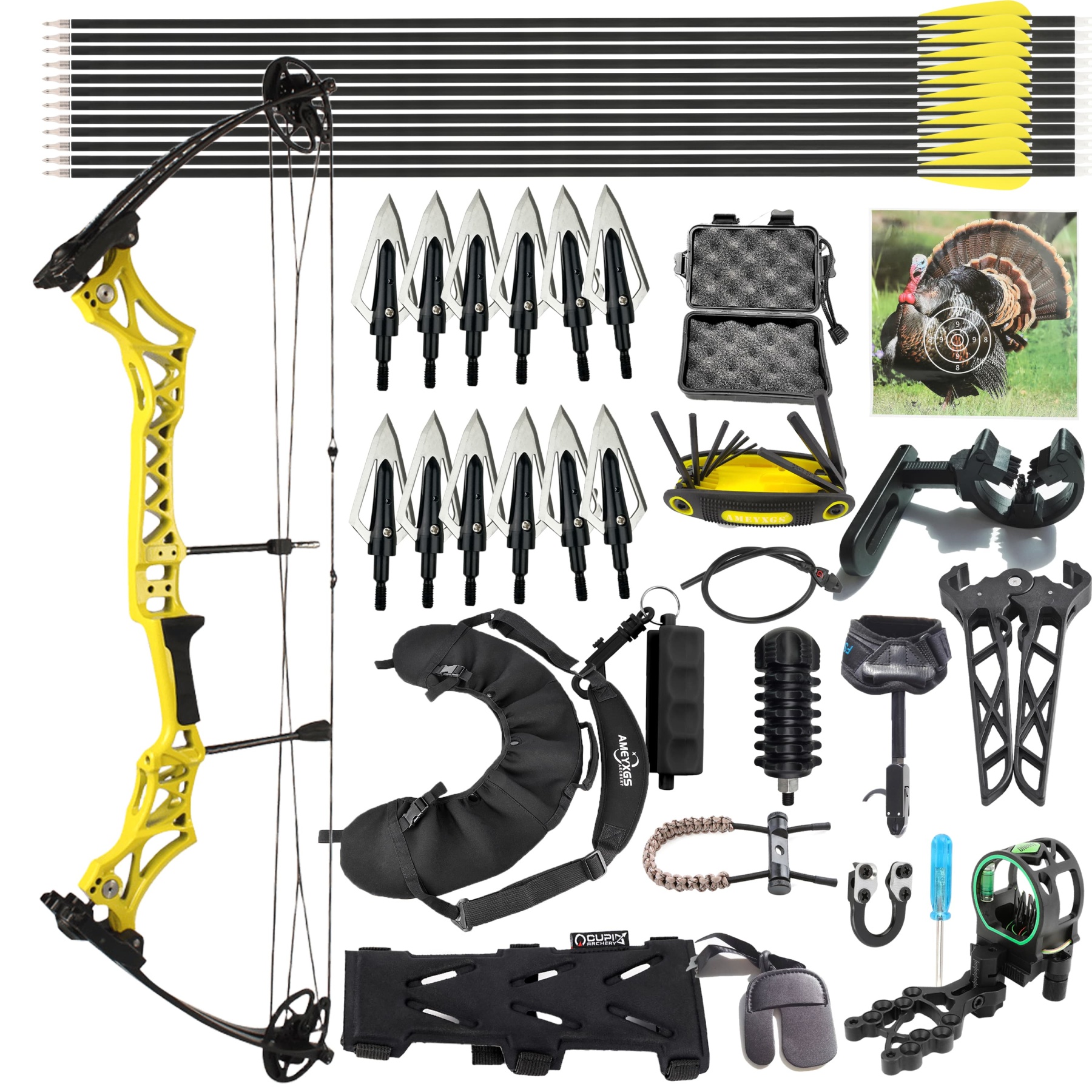 Junxing M108 Compound Bow Full Kit Beginner 30-55lbs