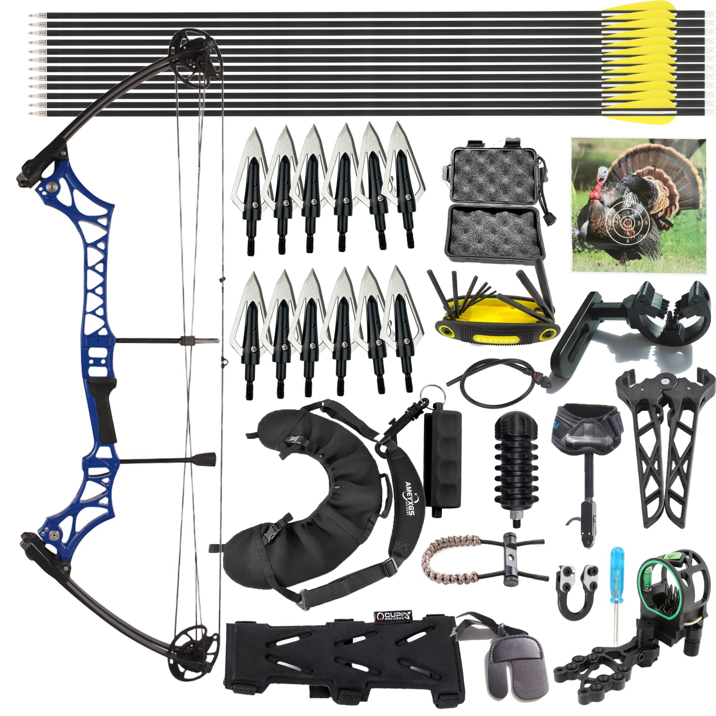 Junxing M108 Compound Bow Full Kit Beginner 30-55lbs