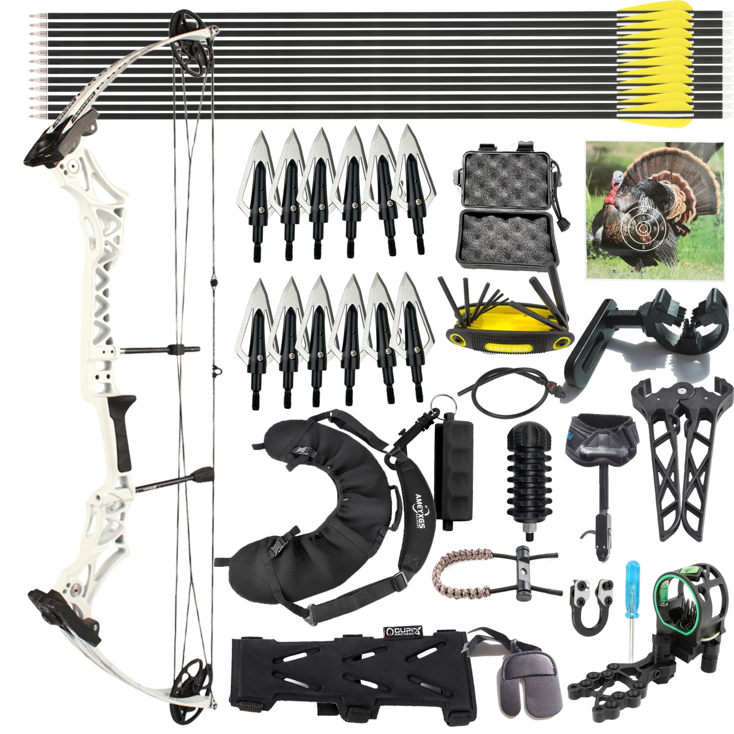 Junxing M108 Compound Bow Full Kit Beginner 30-55lbs