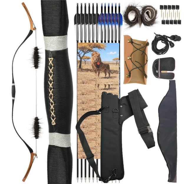 Manchu Qing Traditional Bow Longbow 64'' One-Piece Wooden