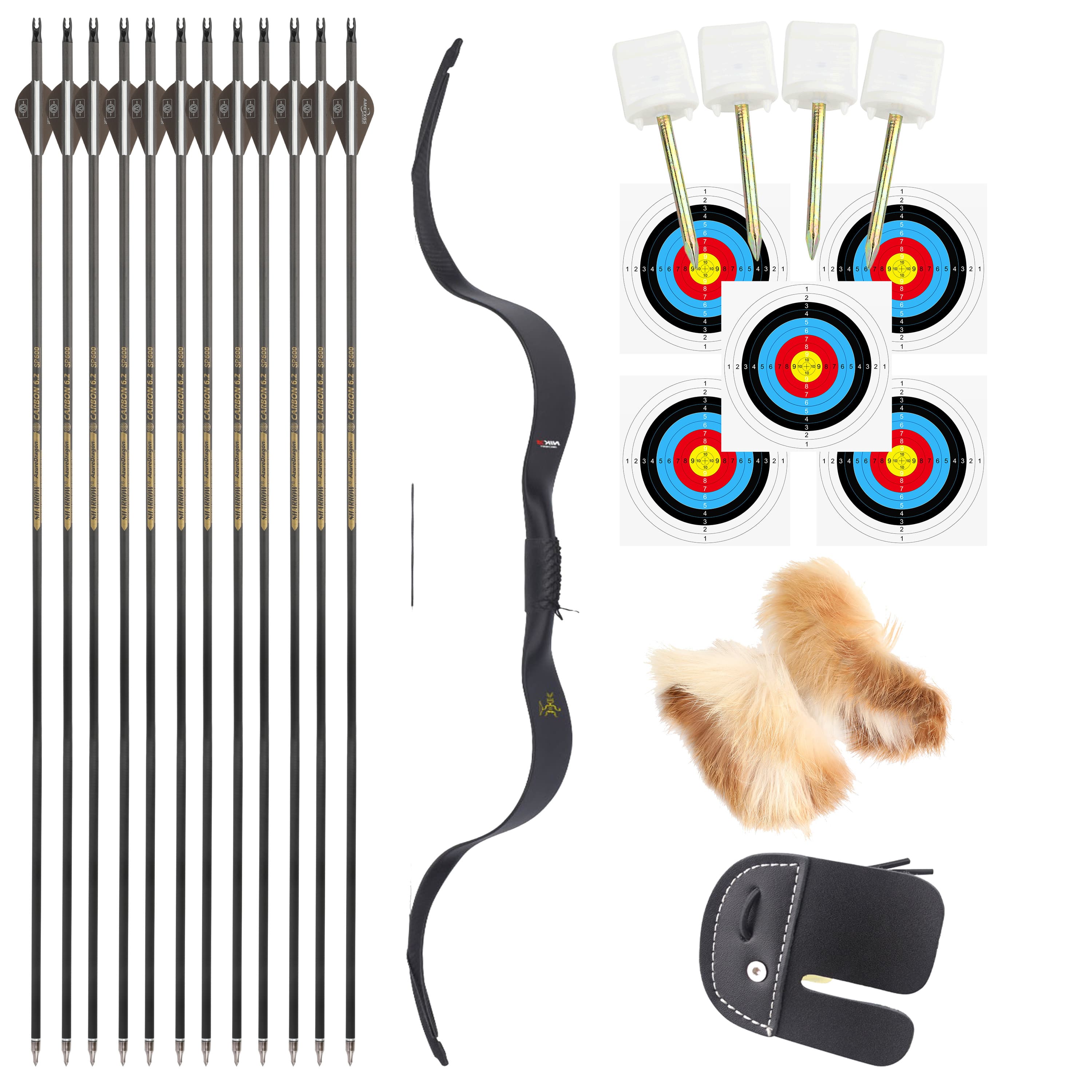 NIKA ARCHERY ET-4C Recurve Bow RH Takedown Bow 14-40LBS