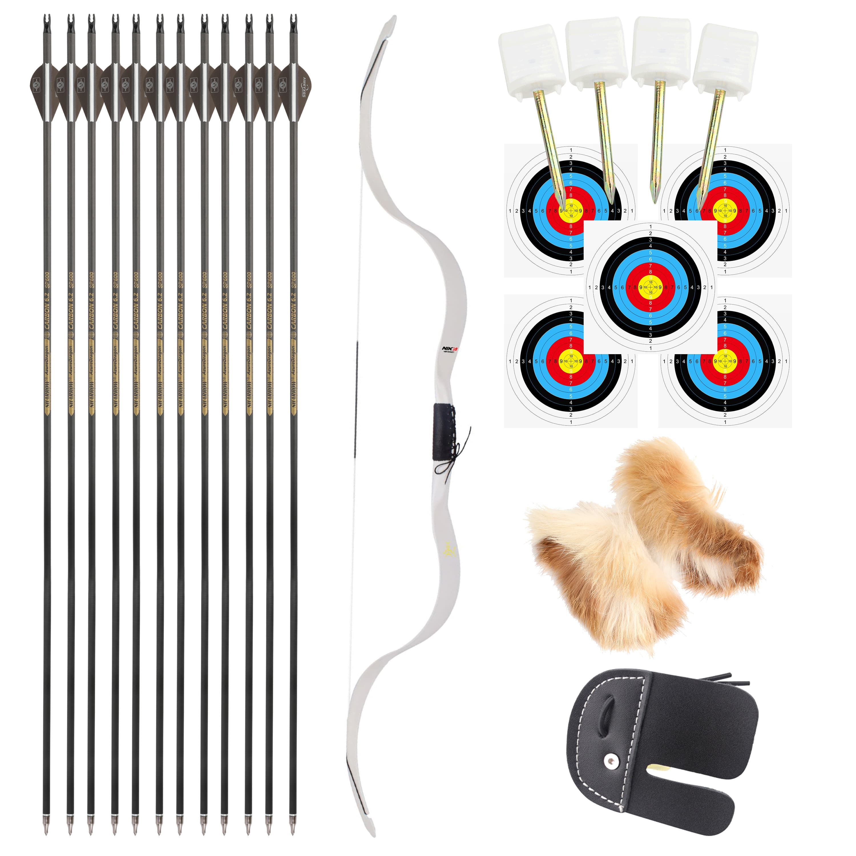NIKA ARCHERY ET-4C Recurve Bow RH Takedown Bow 14-40LBS