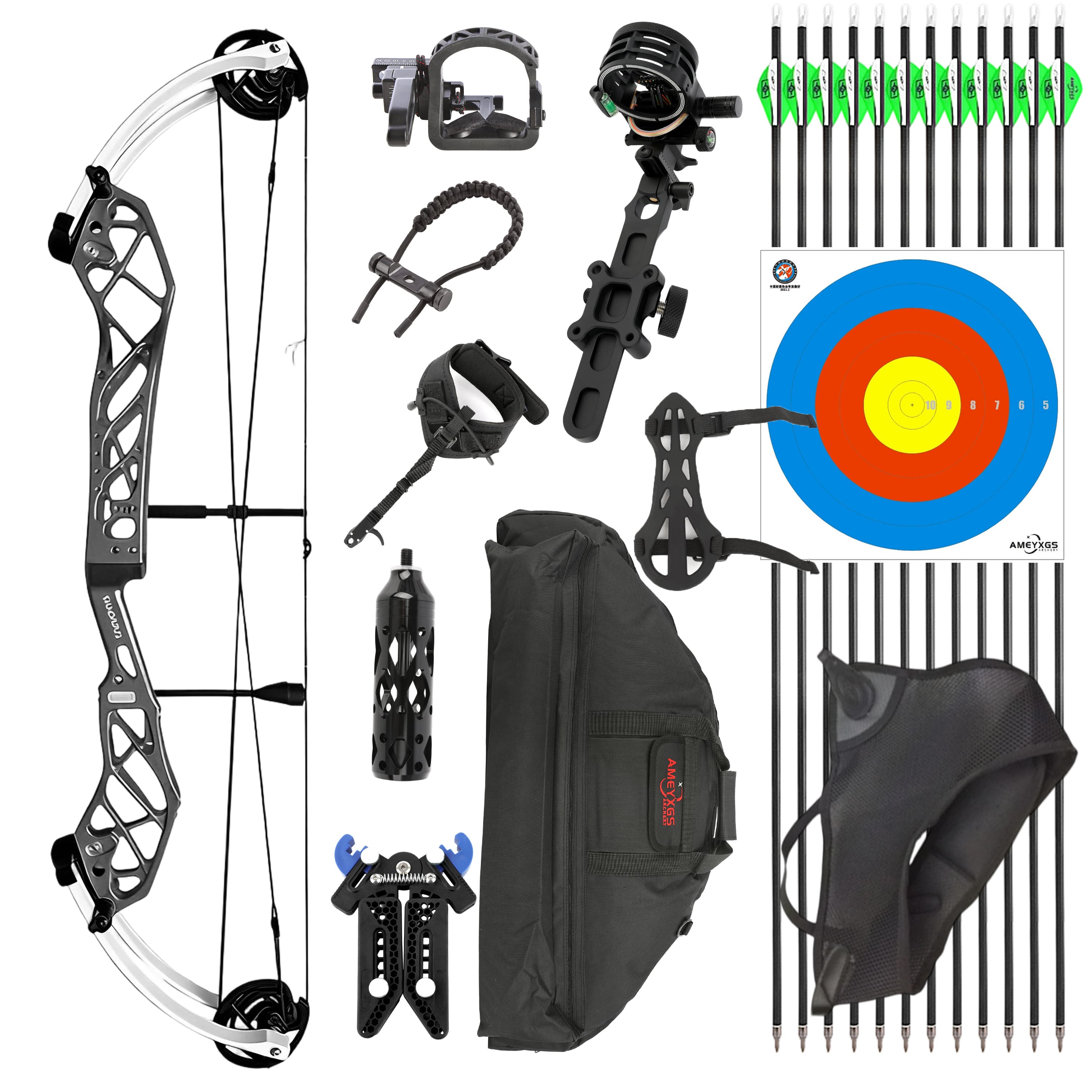 PANDARUS Compound Bow Arrows 50-60lbs Archery Shooting