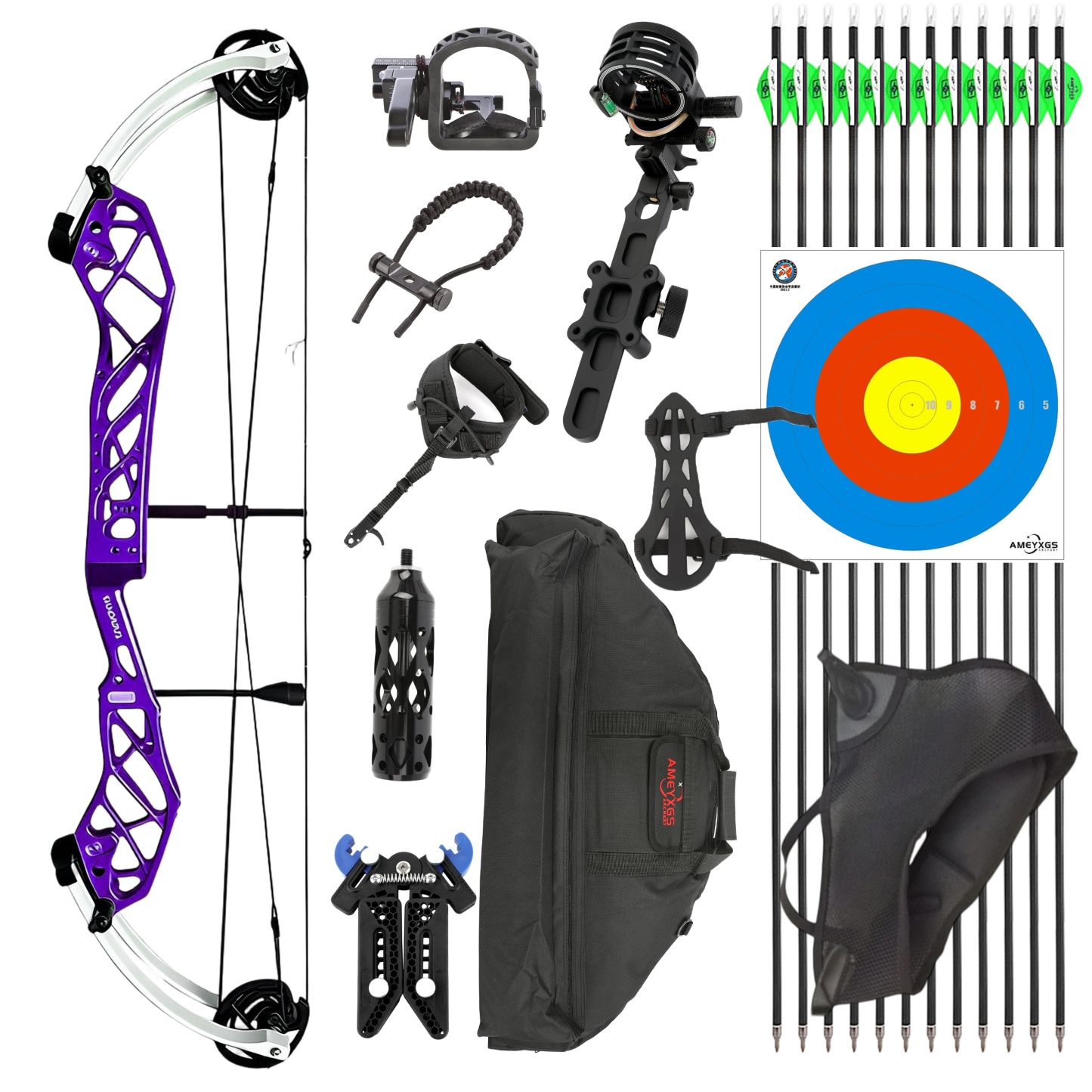High-Performance Archery Compound Bow 50-60lbs Right-Handed CNC 7075 Bow