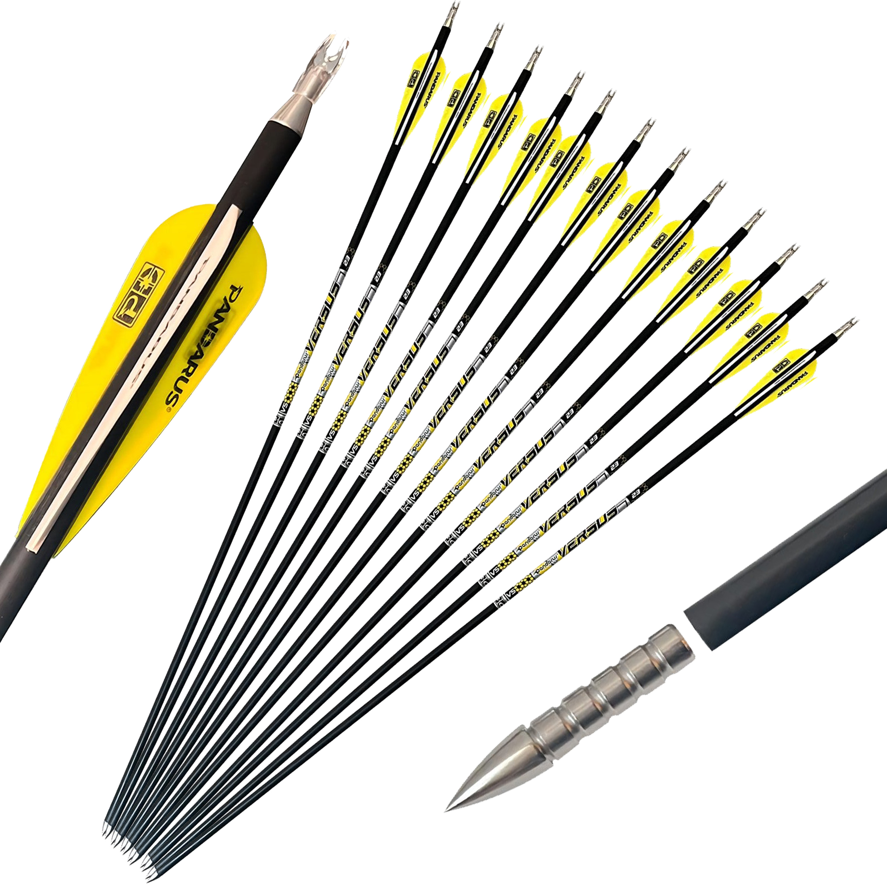 山*田様 Arrows we 2台 PANDARUS V23 Target Competition Arrows Pure Carbon ID8mm .001