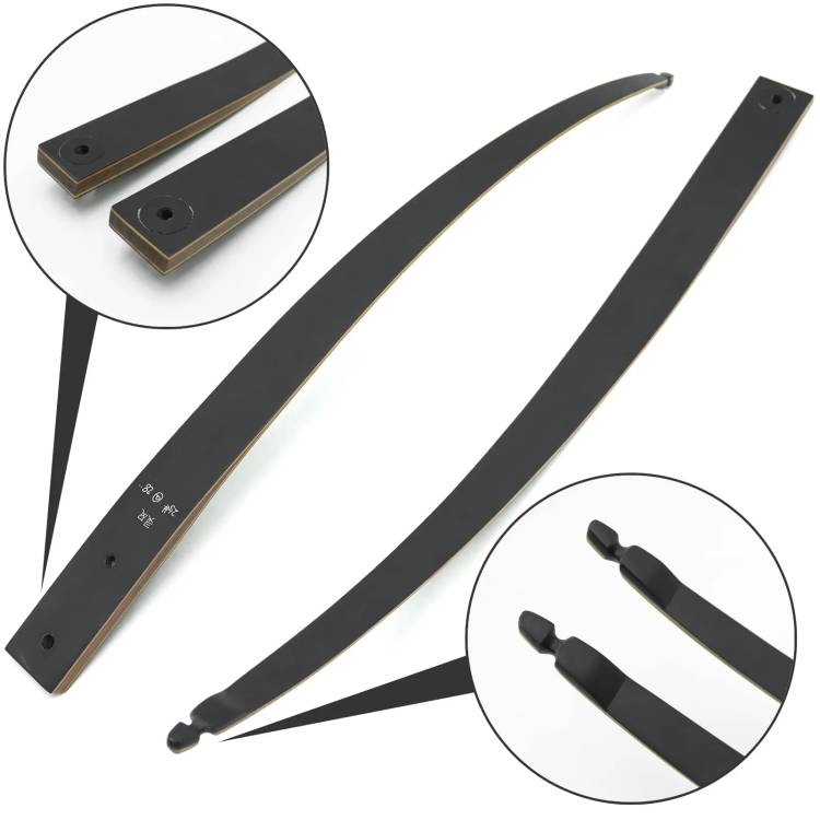 Black Hunter Longbow Recurve Bow and Arrows Kit Hunting LH RH