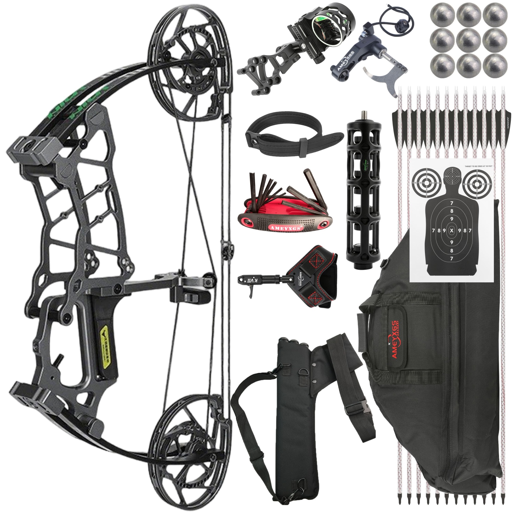 ROBIN KING 101 Dual-Use Compound Bow Arrows 30-70lbs Archery Shooting