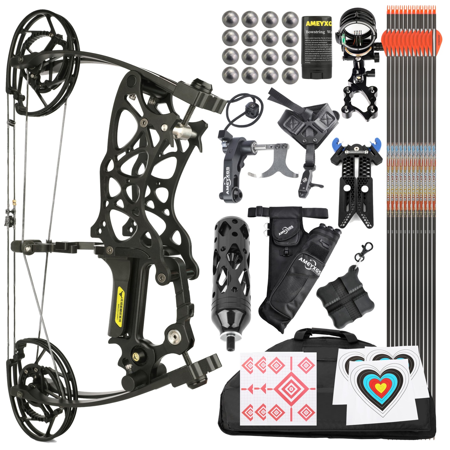ROBIN KING 201 Dual-Use Compound Bow Arrows & Steel Balls Compact 