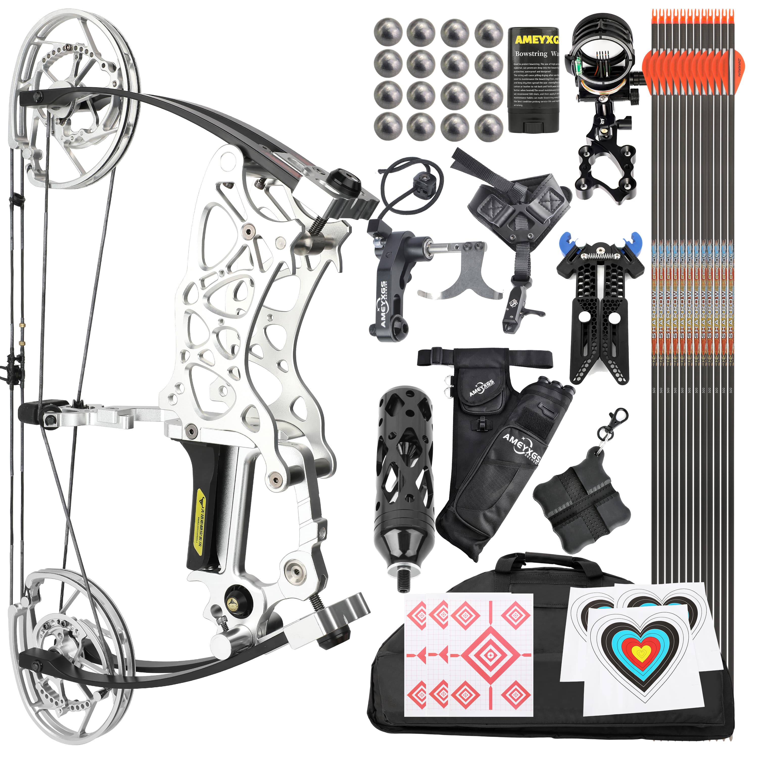 ROBIN KING 201 Dual-Use Compound Bow Arrows & Steel Balls Compact 