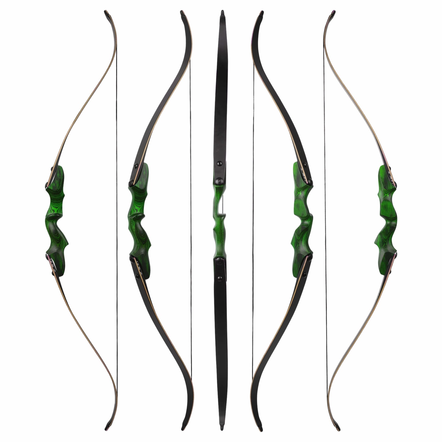 Rock Bear Recurve Bow and Arrows Kit Hunting RH 20-60lbs