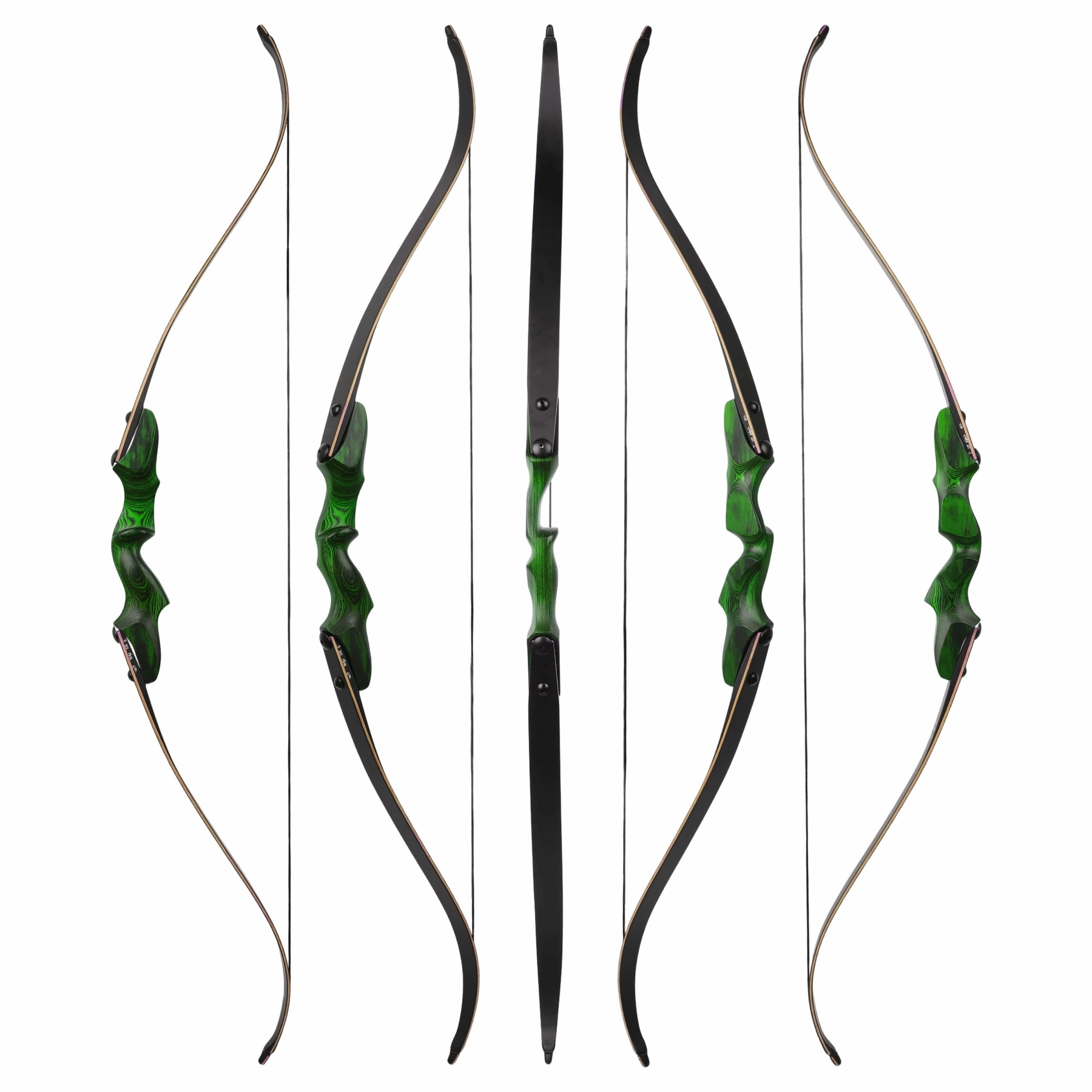 Rock Bear Recurve Bow and Arrows Kit Hunting RH 20-60lbs