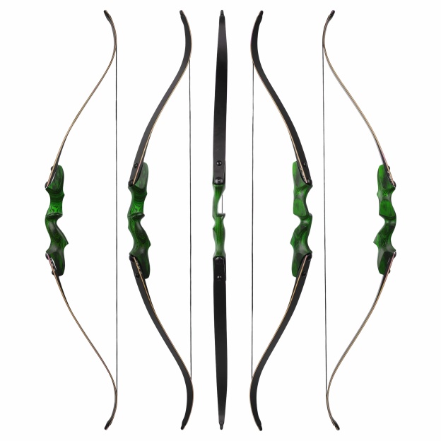 Rock Bear Recurve Bow and Arrows Kit Hunting RH 20-60lbs