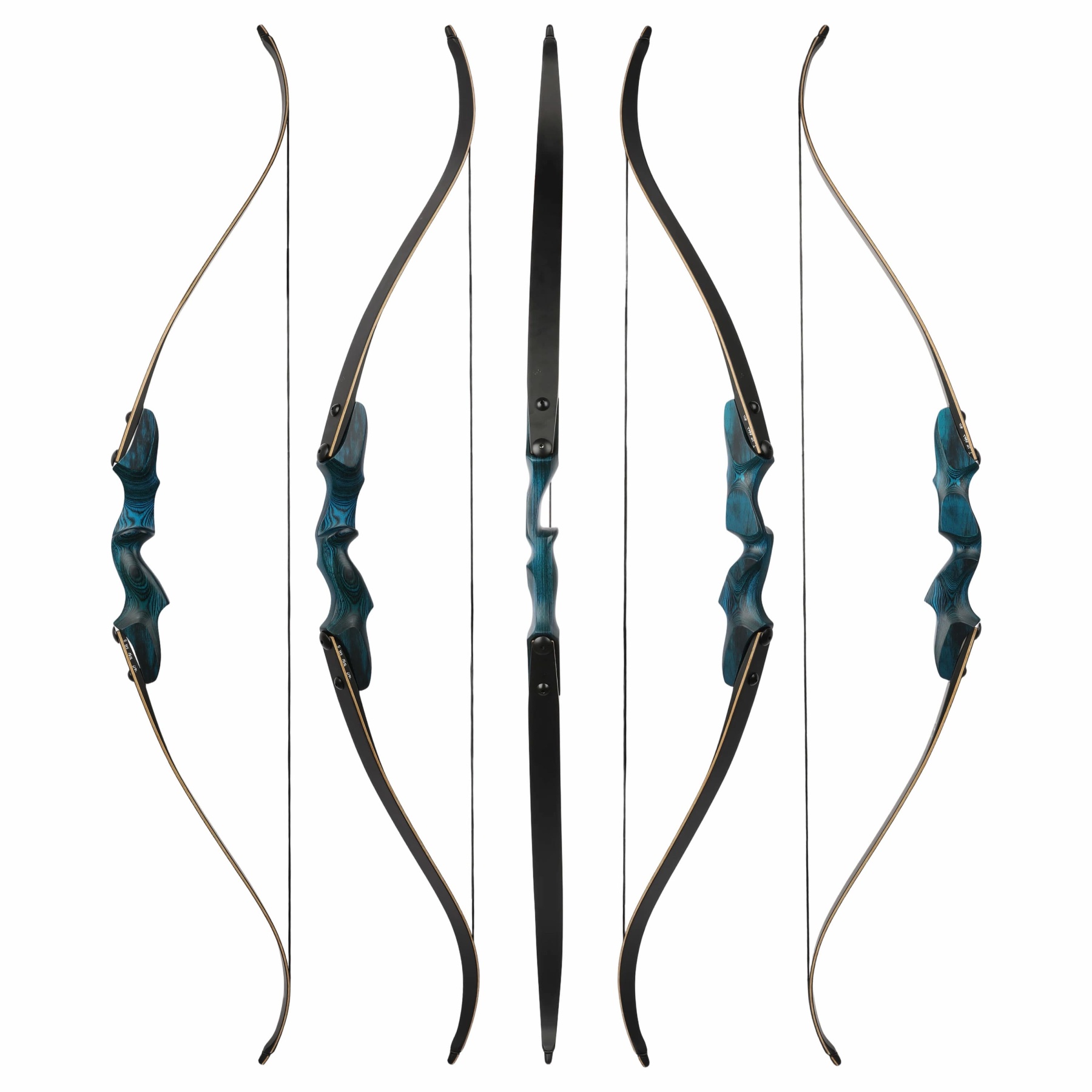 Rock Bear Recurve Bow and Arrows Kit Hunting RH 20-60lbs