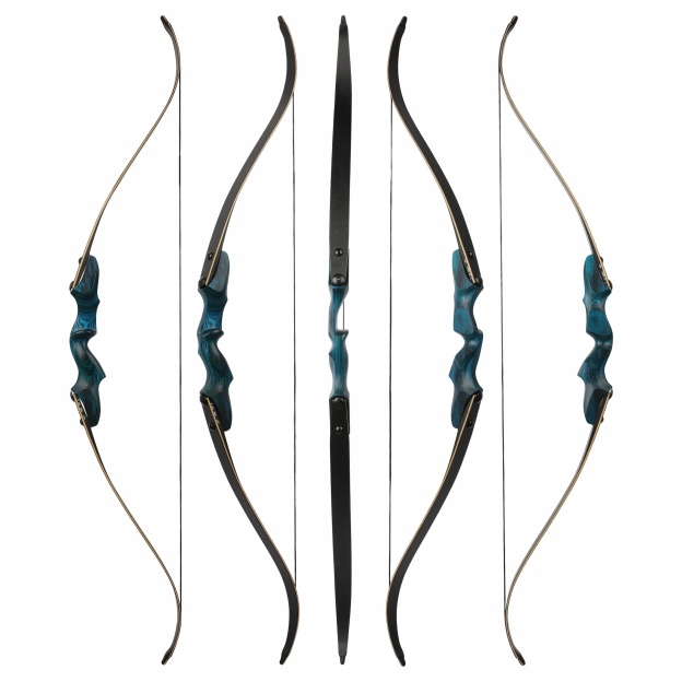 Rock Bear Recurve Bow and Arrows Kit Hunting RH 20-60lbs