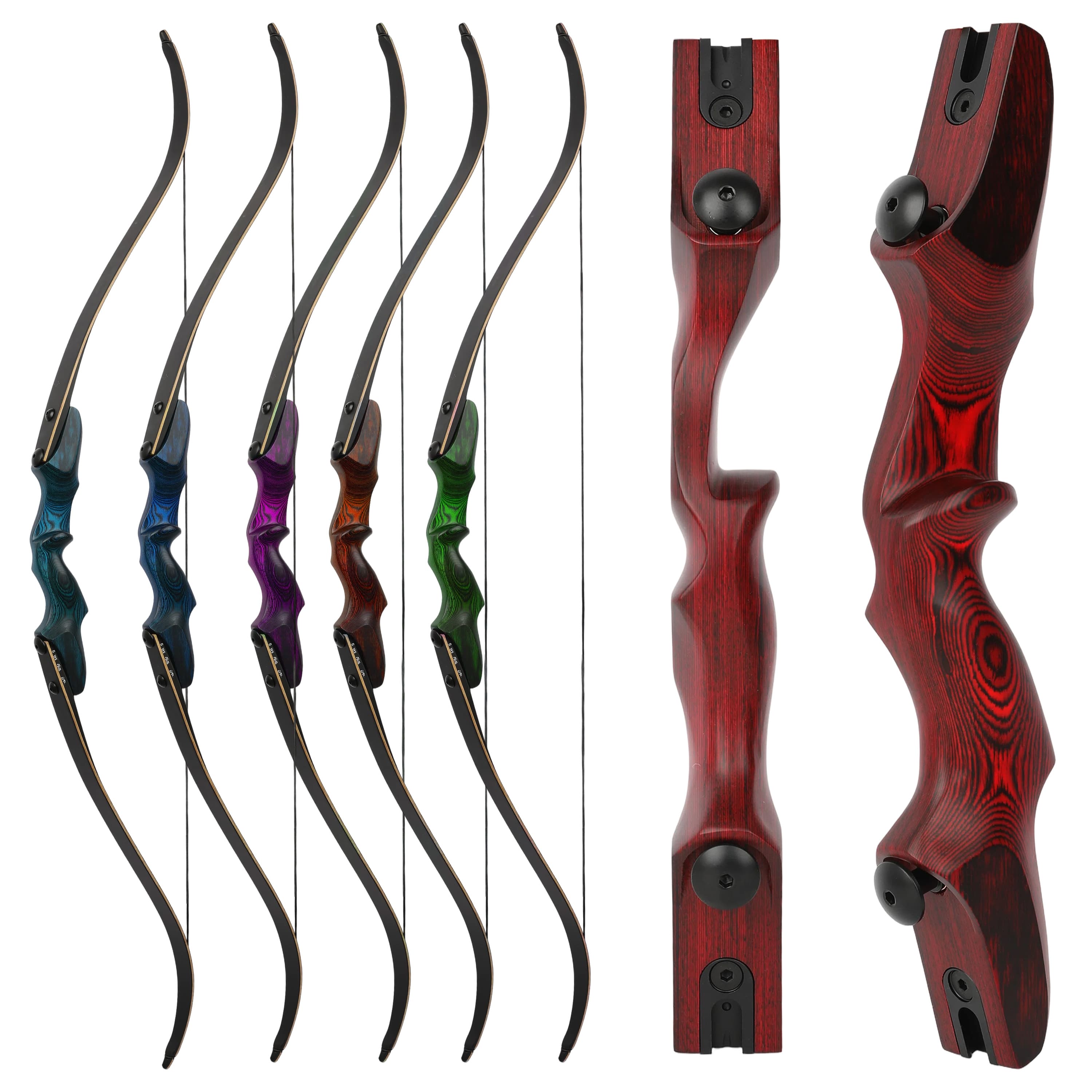 Rock Bear Recurve Bow and Arrows Kit Hunting RH 20-60lbs