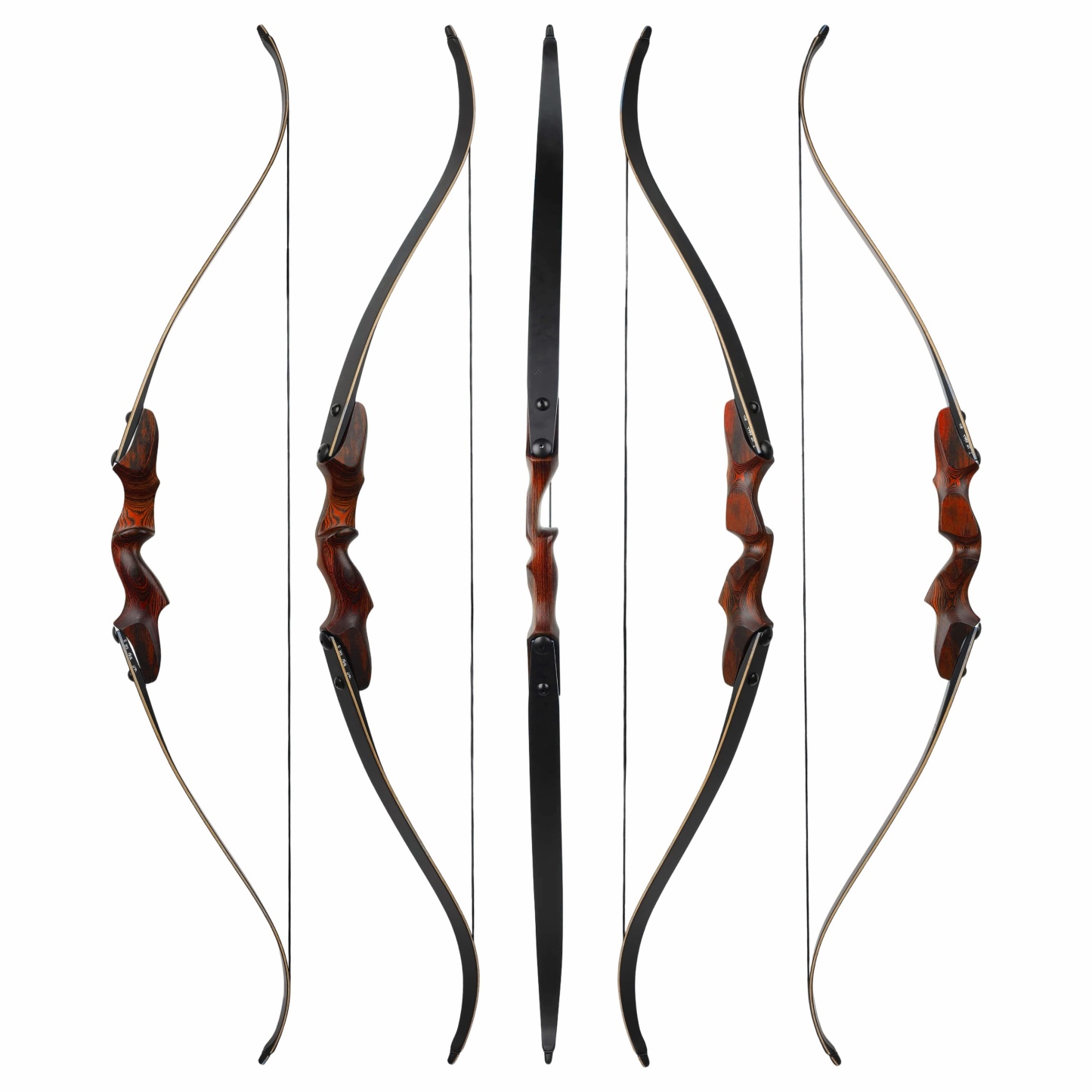 Rock Bear Recurve Bow and Arrows Kit Hunting RH 20-60lbs