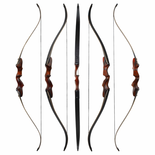 Rock Bear Recurve Bow and Arrows Kit Hunting RH 20-60lbs