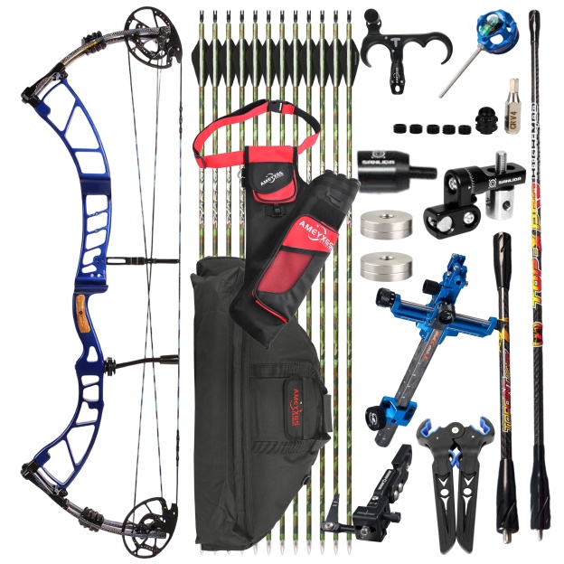 SANLIDA 50-60lbs Archery Competitive Compound Bow Kit Shooting