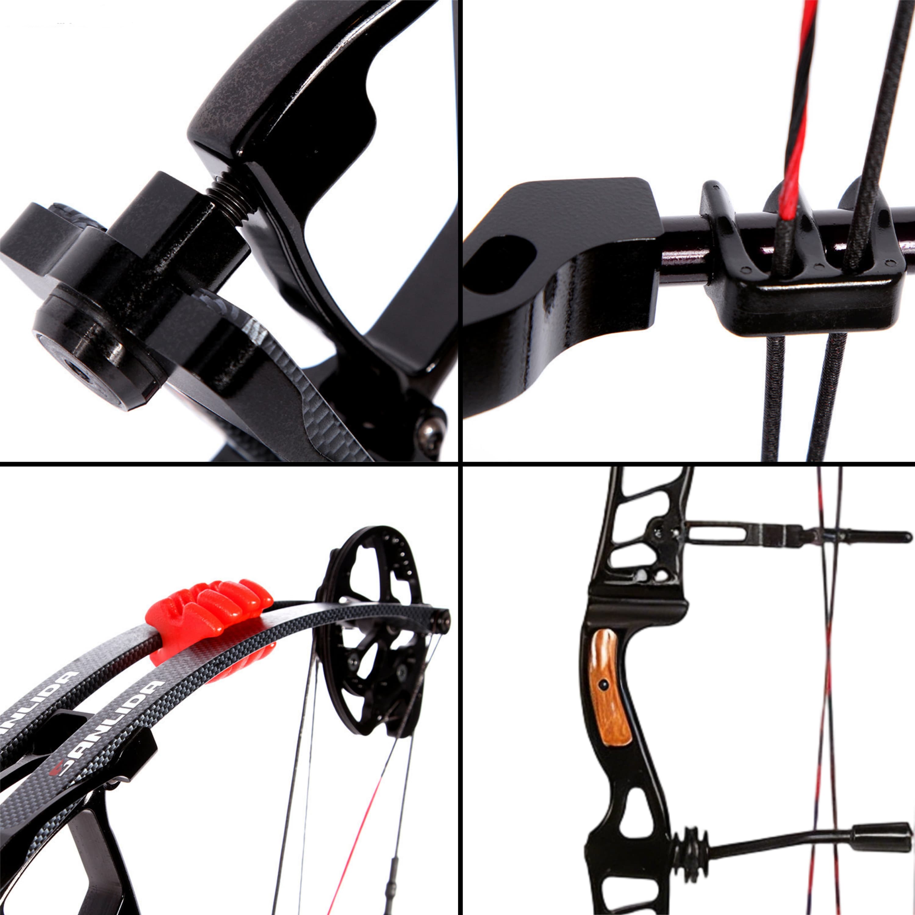 SANLIDA 50-60lbs Archery Competitive Compound Bow Kit Shooting