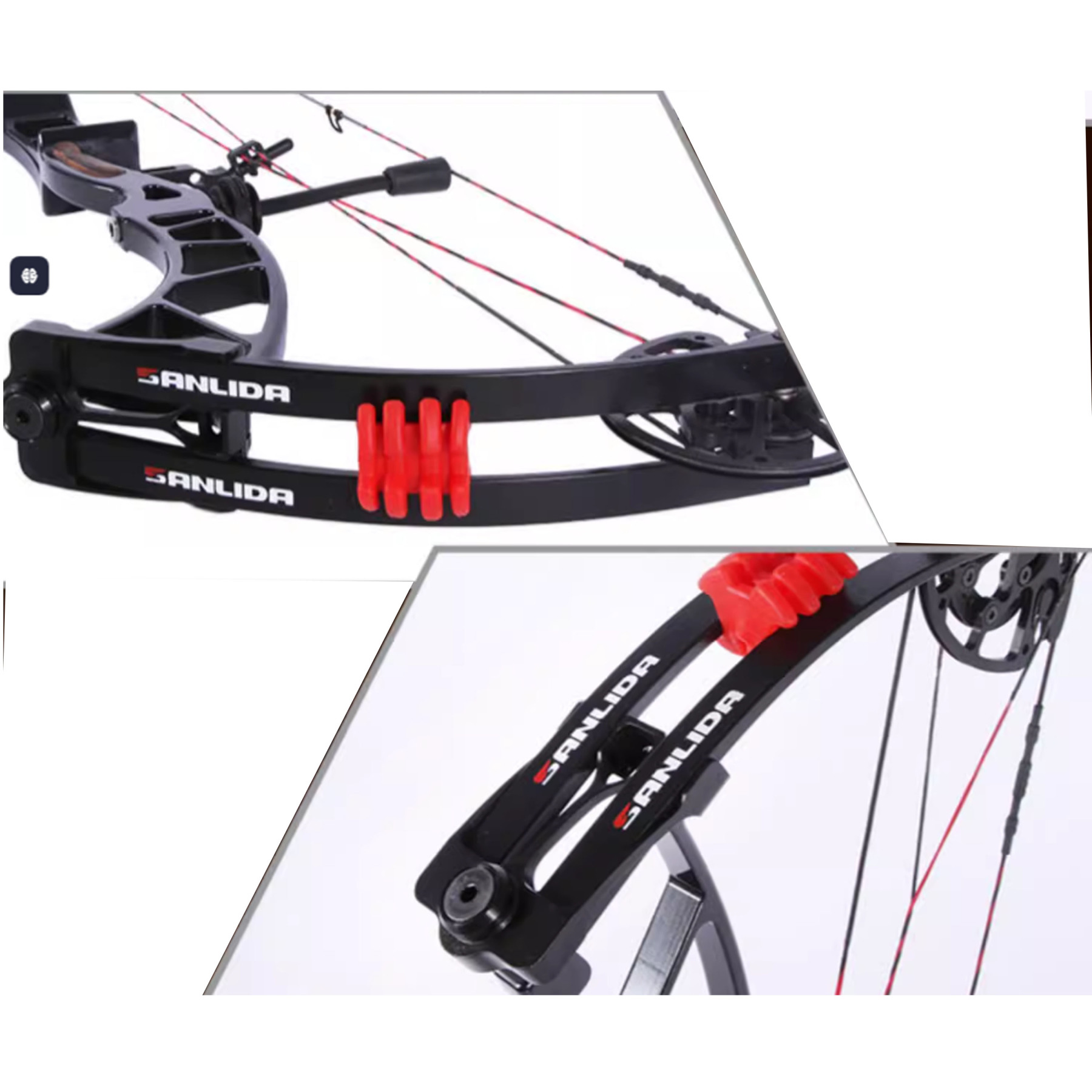 SANLIDA 50-60lbs Archery Competitive Compound Bow Kit Shooting