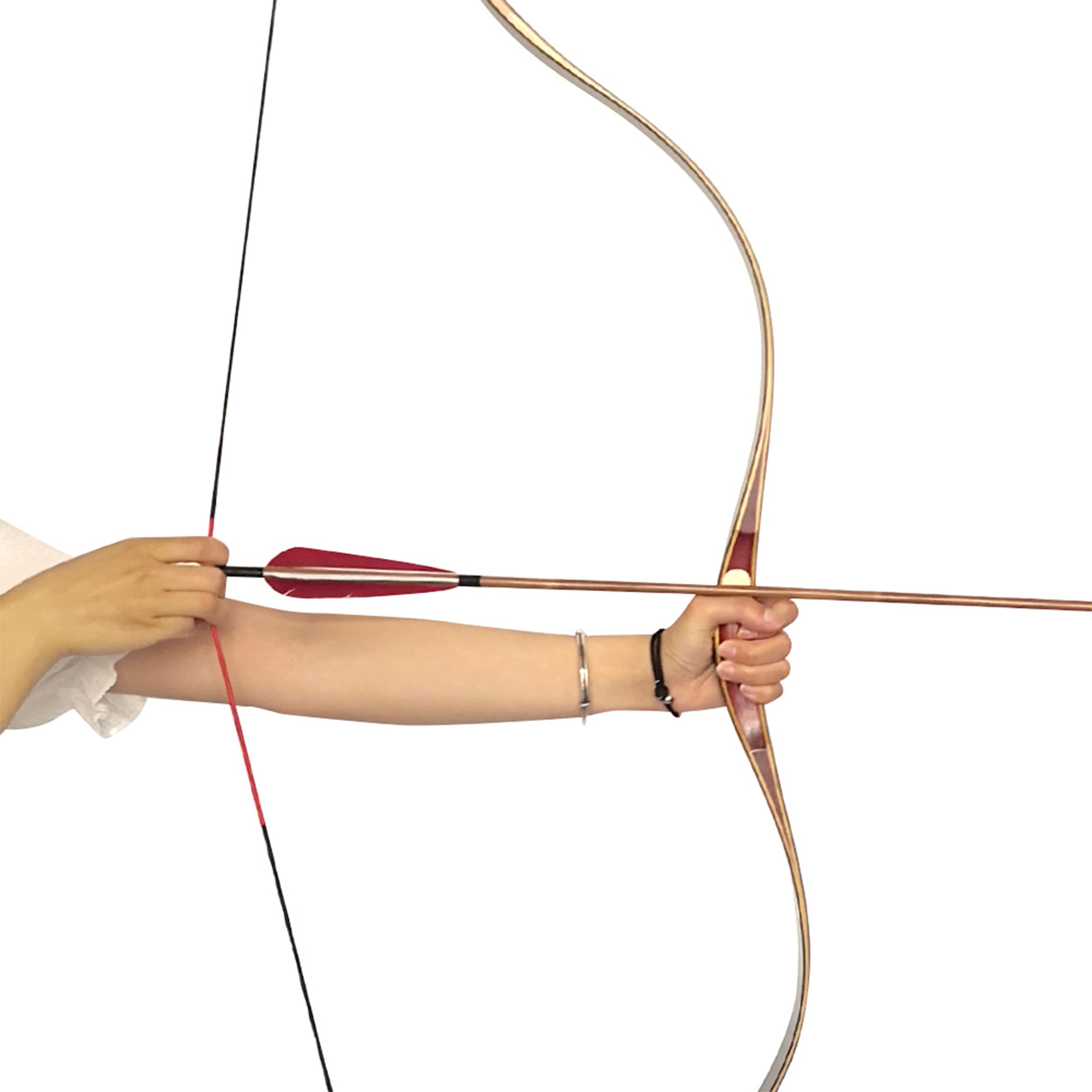 Traditional Recurve Bow Longbow Mongolian Horse Archery Hunting 20-60lbs