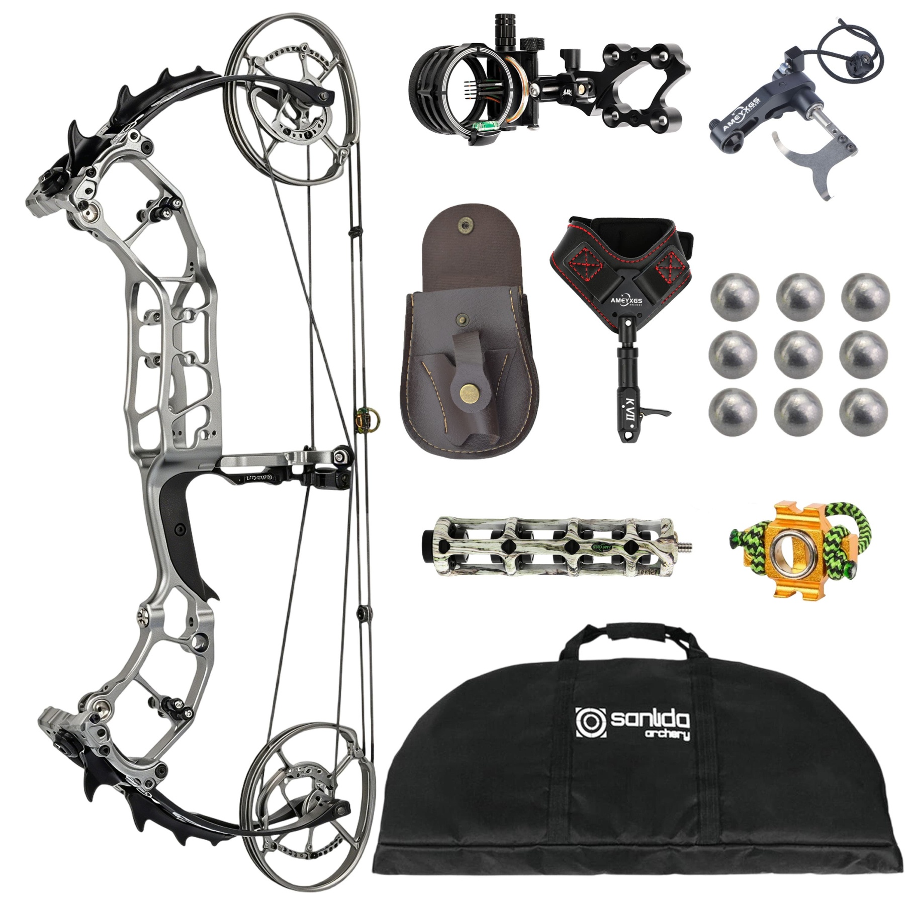 Dual Use Compound Bow 40-70lbs 360FPS IBO for Hunting & Target Shooting